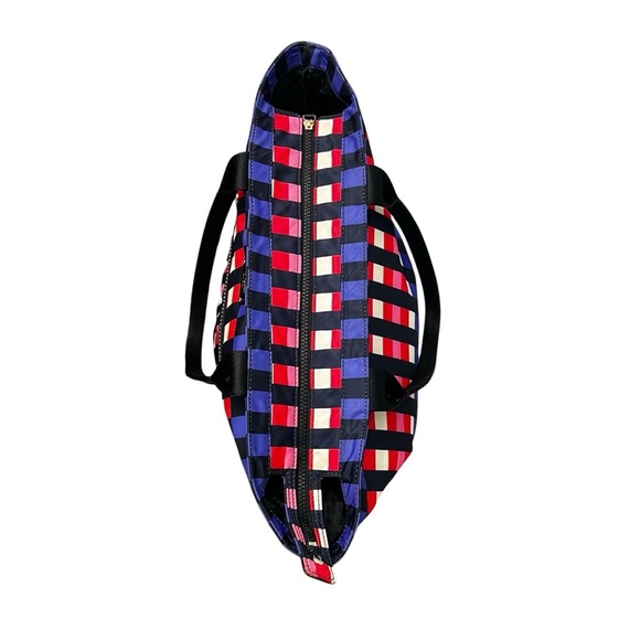 Kate Spade New York Multicolor Top Zip Geometric Nylon Lightweight Tote Bag - Picture 6 of 10